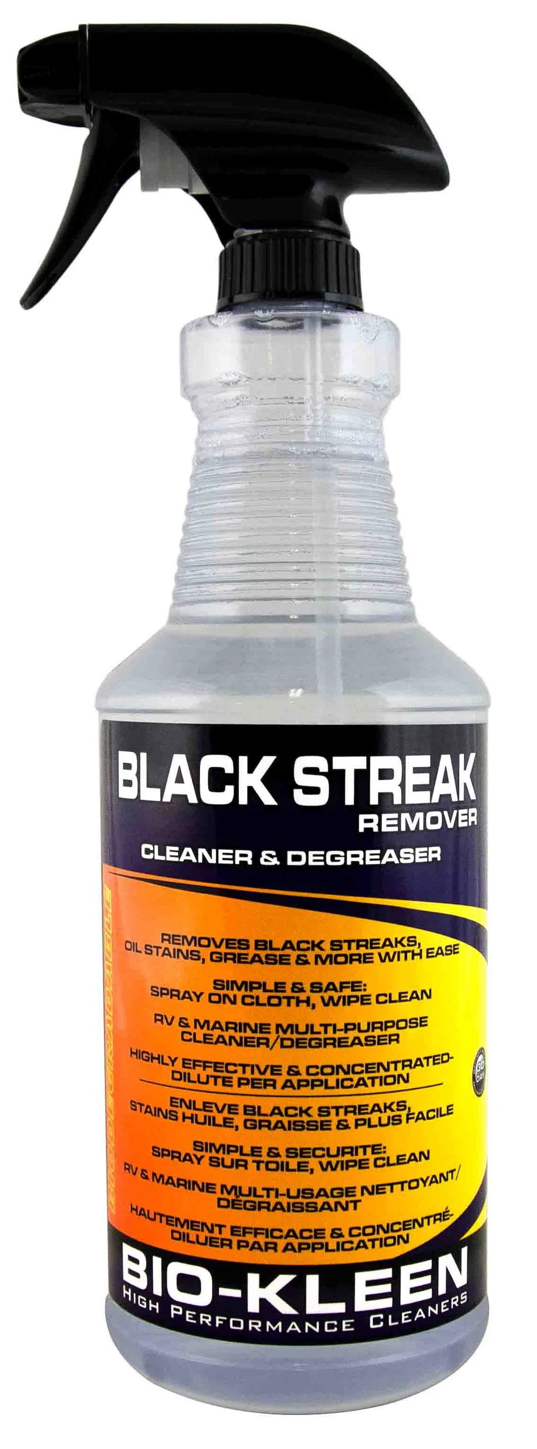 M00507 – BIO-KLEEN Black Streak Remover, Use To Remove Black Streaks/ Grease/ Scuff Marks/ Oil Stains 32 Ounce Spray ...